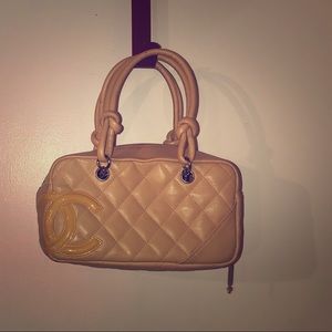 CHANEL tan small purse